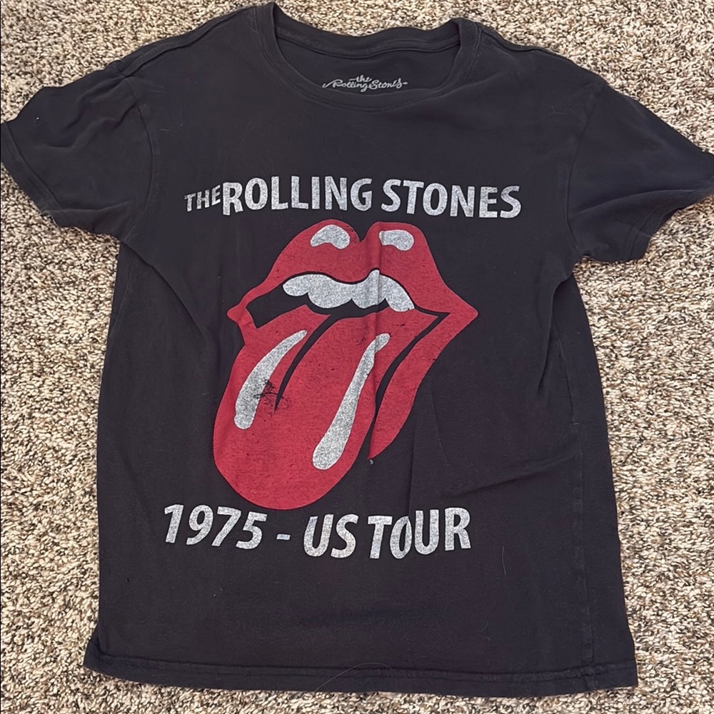 The Rolling Stones Black Cotton Tee